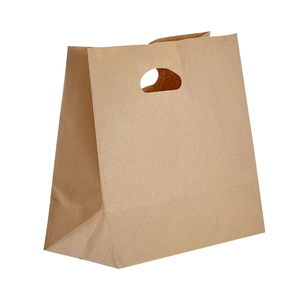 Biểu Tượng Tùy Chỉnh In Rộng Dưới Thêm Lớn Sinh Thái Thân Thiện Phân Hủy Sinh Học Nâu Takeaway Thức Ăn Nhanh Kraft Túi Giấy Cho Nhà Hàng - Product Image 5