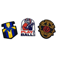 Badge en caoutchouc personnalisé en relief 3D, patchs de logo en PVC souple, patchs en PVC personnalisables