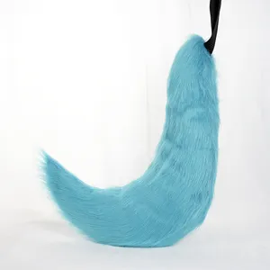 Handmade Artificial Animal Tail Fox Tail Wolf Tail Accessories In A Variety Of Colors Fursuit Lolita Christmas Halloween Rainbow