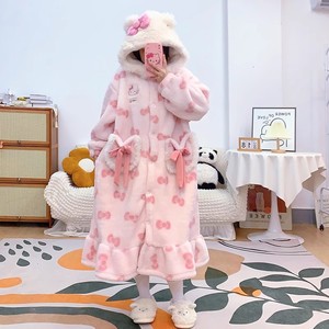 KT camicia <span class=keywords><strong>da</strong></span> <span class=keywords><strong>notte</strong></span> in pile di corallo felpata <span class=keywords><strong>da</strong></span> <span class=keywords><strong>donna</strong></span> autunno inverno pigiami ispessiti per la casa abbigliamento <span class=keywords><strong>da</strong></span> <span class=keywords><strong>notte</strong></span> - Product Image 1