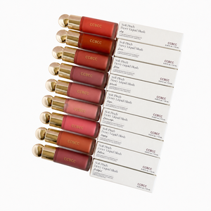 Rubor Líquido Suave y Luminoso de 7.5ml con Aplicador de Bola Dorada, Fácil de Difuminar, de Larga Duración, Tinte de Doble Uso para Labios y Mejillas, Brillo Natural, MSDS - Product Image 6