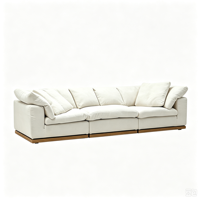 ATUNUS Modernes Minimalistisches Wohnmöbel Modulares Sektionales Cloud-Sofa-Set Chenille-Stoff Daunenfüllung Sofa Wohnzimmermöbel