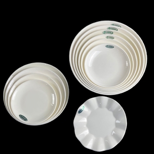 <span class=keywords><strong>Assiette</strong></span> de service en mélamine de luxe en forme de lotus, design feuille de lotus, assiettes en <span class=keywords><strong>plastique</strong></span> durables pour les mariages, les restaurants, les hôtels - Product Image 5