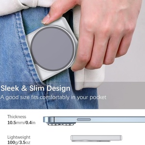 Trắng 4-inch linh hoạt màn hình màn hình từ tính cho iPhone phụ kiện nhựa không dây điều khiển từ xa vlog Selfie live streaming - Product Image 6