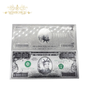 Billete de 1 Millón de Dólares Americanos en Plata, Bañado en Plata de 24k, para Colección - Product Image 2