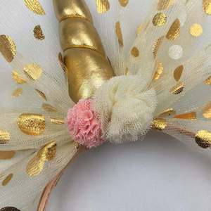 Unicornio Accesorios para el cabello hechos a mano Protagonista Pony Diadema Fiesta de cumpleaños Vestir - Product Image 5