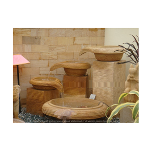 น้ำพุหินทรายโจดปูร์ บาบา มาร์เบิลส์ พรีเมียม ทันสมัย ทนทาน เป็นมิตรกับสิ่งแวดล้อม เหมาะสำหรับจัดสวนภายนอกอาคาร ให้พื้นผิวธรรมชาติ - Product Image 5