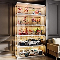 Vitrine de haute qualité, boîte de rangement, verre acrylique transparent, ornements, figurines miniatures, boîte de présentation en acrylique