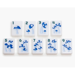Mahjong américain personnalisé pliable et portable, tuiles en acrylique à 4 couches avec 160 cartes gravées, jeu de luxe et idée cadeau de Noël - Product Image 6