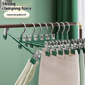 <strong>Multi</strong>-<strong>Functional</strong> Household Stainless Steel Clothes <strong>Hanger</strong> Single Tier Trouser Rack Non-Slip <strong>Durable</strong> Seamless Metal <strong>Hangers</strong> - Product Image 3
