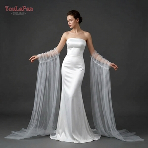 YouLaPan VG136-I Manches de châle de mariée romantiques longues en maille monocouche pour les soirées <span class=keywords><strong>et</strong></span> événements féminins - Product Image 6