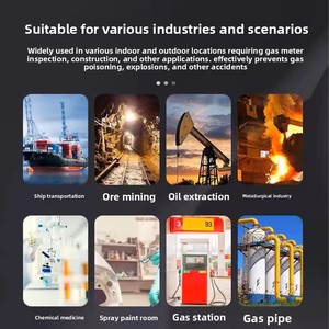 Détecteur de fuite de gaz sans fil pour la restauration commerciale avec vanne d'arrêt, alertes audio-visuelles et SMS, portée de détection de 40 %, en ABS et aluminium - Product Image 2