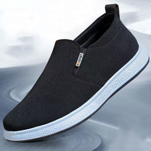 Chaussures décontractées en toile de coton pour hommes, semelle en PVC antidérapante, semelle intérieure en latex, confortables, à enfiler, pour la marche, OEM ODM, vente en gros - Product Image 6