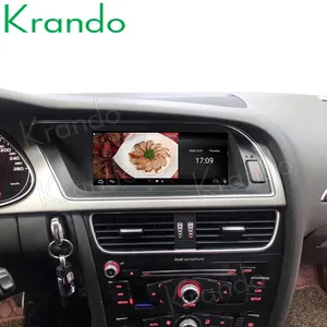 Krando 8.8 "Multimedia Mobil Android 12.0 GPS Navigasi Mobil untuk Audi A4 A4L A5 2009-2015 Radio Gaya Asli Wifi GPS Carplay