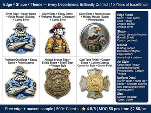 Moneda Conmemorativa Metálica Personalizada OEM Impresa en 3D de Bulldog de la Patrulla Estatal de Georgia Road Dawg - Fabricante de Monedas Conmemorativas - Product Image 6