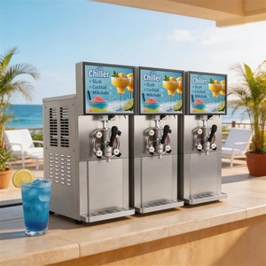 120L/H Commercial 3 Bowl Slushy <b>Machine</b> Countertop Maqukna Para Slushis Head Three Tank Italian <b>Ice</b> Cream Slush <b>Machine</b> For Sale - Product Image 2