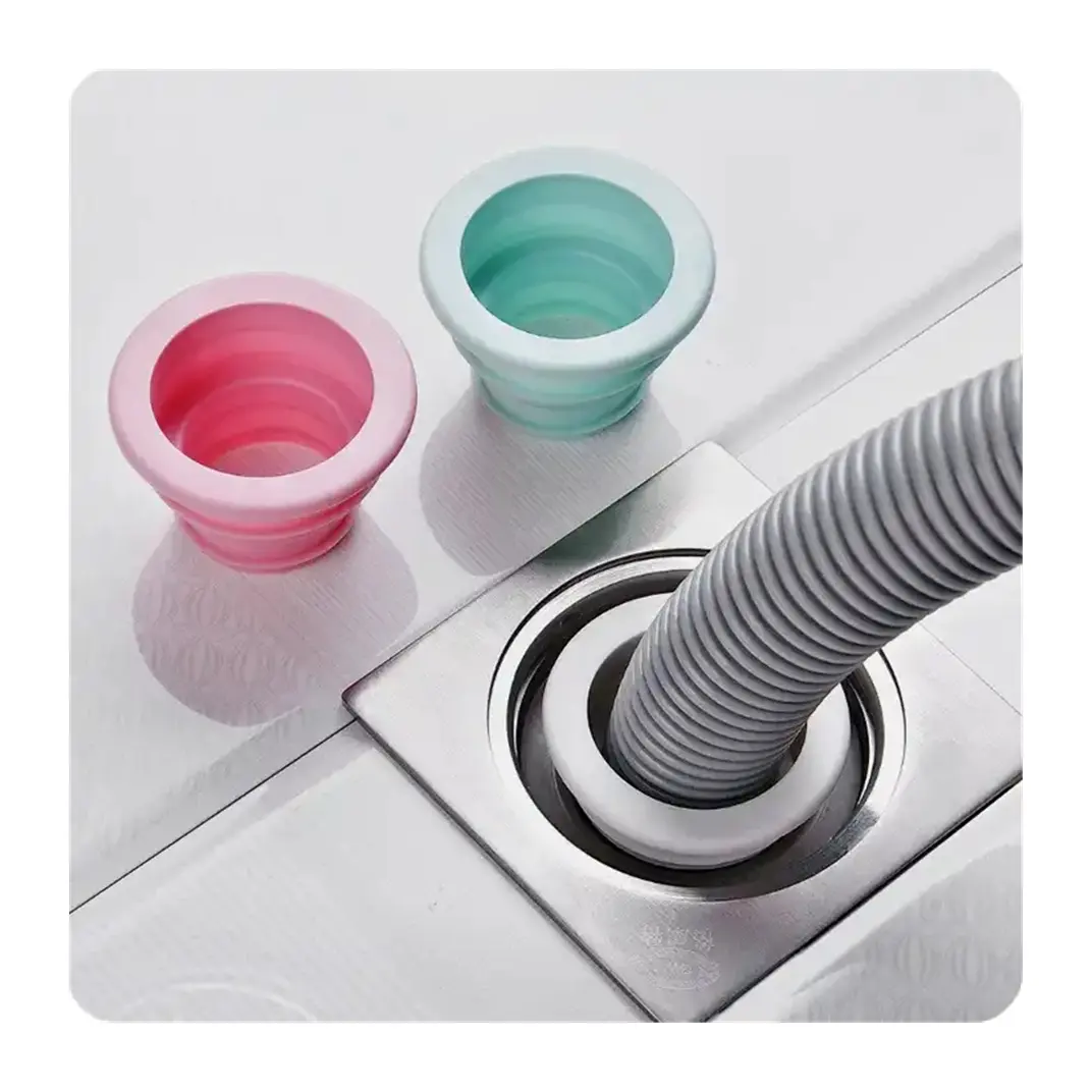 Sewer Pipe Anti-odor Deodorant Silicone Seal Ring Shower Drain Cover Washing Machine Pool Floor Drainer