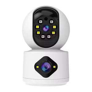 C992DR Caméra moniteur HD à double objectif Caméra de sécurité domestique Wifi Cctv connectée <span class=keywords><strong>au</strong></span> téléphone portable Caméra bébé audio bidirectionnelle - Product Image 1
