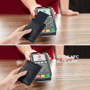 TILONSTAR TVW102 Custom Logo Cash Pocket Credit <b>Card</b> <b>Holder</b> Rfid Minimalist Bi-fold <b>Slim</b> Leather <b>Card</b> <b>Holders</b> - Product Image 6