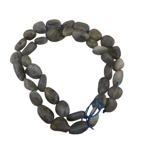 Hochwertige unregelmäßige und raues lockeres Perlenstrang natürliche Labradorit-Edelsteinperlen 8-12 mm - Product Image 2