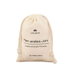Custom Logo Reusable Gift Cotton Drawstring <b>Bag</b> for Grocery Shopping Fashion Personable Organza <b>Canvas</b> String Pouch - Product Image 4