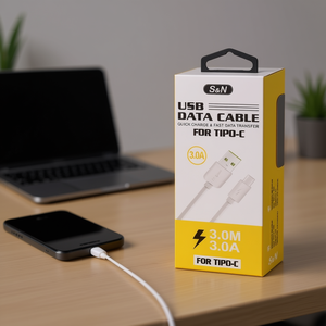 สายเคเบิลข้อมูล S&N USB 3.0M 3.0A สำหรับการถ่ายโอนข้อมูลอย่างรวดเร็วแบบ Tipo-C - Product Image 3
