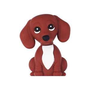 Cuentas sueltas de silicona 3D de dibujos animados de perrito Dachshund, bonitas cuentas de silicona de PVC con forma de animal perro para fabricación de bolígrafos, venta al por mayor a granel - Product Image 6