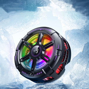 Điện Thoại Di Động Làm Mát Tản Nhiệt Từ 4-Tốc Độ AI Thông Minh Điều Khiển Nhiệt Độ Quạt Làm Mát Chơi <span class=keywords><strong>Game</strong></span> Mát Hiển Thị Nhiệt Độ - Product Image 4