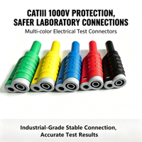 Prise banane de sécurité 4 mm, conception double usage pour insertion directe et soudage, connecteur électrique fiable fabriqué en Chine