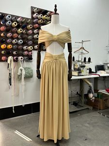 Ensemble jupe longue taille basse et crop top sans bretelles Bettergirl 2026, nouveau pour le Ramadan et les vacances - Product Image 1