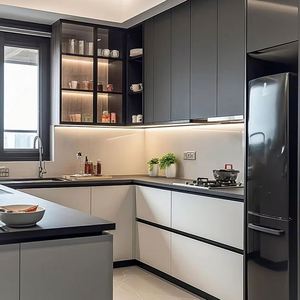 Idea de diseño de cocina, muebles de armario modernos, juegos de cocina, muebles inteligentes de armario en carpintería de cocina - Product Image 1