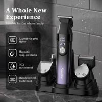 Sonifer SF-9799 - Kit de Afeitado Portátil 6 en 1, Cortadora de Pelo Magnética Inalámbrica, Recortadora de Barba Eléctrica para Hombre