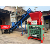 Machine manuelle de fabrication de petites briques en argile avec moteur PLC, engrenages et roulements pour blocs creux et pavés