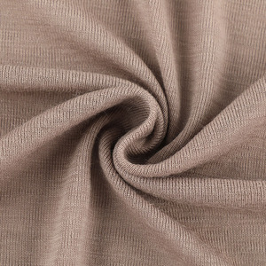 170gsm Dệt Kim 100% <span class=keywords><strong>Merino</strong></span> Len 1*1 Sườn Vải 60S Sợi Nhuộm Chống Thuốc Mềm Mại Ấm Áp May Mặc Vải Cho Vest Cơ Sở Lớp - Product Image 3