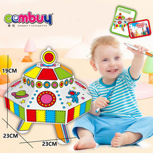 Pädagogische Malerei Gekritzel Papier Pappe Spiel Kinder DIY Farbe Graffiti Spielzeug - Product Image 3