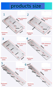 家具部品ストレート補修金属フラットブラケットプレート固定コーナーブレース - Product Image 6