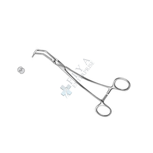 German Beck Infant Angled Aorta Clamp Manuel en acier inoxydable Écarteur atraumatique Mâchoires droites 6.5 ''Instrument chirurgical - Product Image 2