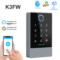 Lecteur de contrôle d'accès intelligent TTLock avec empreinte digitale et carte, IP67, sans fil, Wi-Fi, avec fonction de réinitialisation pour le contrôle d'accès