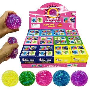 Bola Antiestrés de Maltosa con Cristales Brillantes en Forma de Diamante, Juguete Sensorial de Maltosa con Forma de Bola de Diamante para Regalo, Envío desde Almacén en EE. UU. - Product Image 1