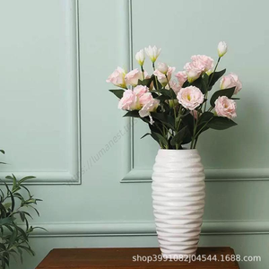 Flores Artificiales al por Mayor, Plantas de Eustoma para Decoración de Interiores, Ventanas, Balcones, Salas de Estar, Accesorios Florales para Bodas y Fotografía - Product Image 3