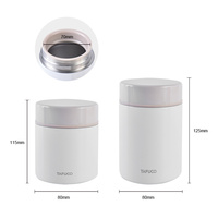 Bouteille isotherme alimentaire en acier inoxydable à double paroi sous vide, écologique, 300 ml et 400 ml, pour la rentrée scolaire, personnalisable