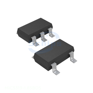 ชิ้นส่วนอิเล็กทรอนิกส์จากจีน ไอซี รีจูเลเตอร์แบบเส้นตรง 1.85V 500mA TSOT23 5 ตัวจัดการพลังงาน (PMIC) SOT 23 5 บาง, TSOT 23 5 มีสินค้าในสต็อก MIC5319-1 - Product Image 1