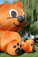 Haute qualité personnalisé 3M 4M 5M ballon gonflable géant en peluche ours de dessin animé pour les fêtes de publicité extérieure