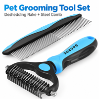Brosse autonettoyante pour chiens et chats, brosse de toilettage pour animaux, éliminateur de poils, peigne démêlant et massant