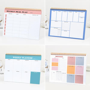 A4 espiral planificador semanal organizador inglés upturning <span class=keywords><strong>horario</strong></span> libro estudiantes autodisciplinado cuaderno de gestión del tiempo - Product Image 3