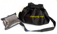 Tapis de change pliable robuste et imperméable en nylon 600D pour combinaison de plongée, surf, natation et plage, avec logo personnalisé