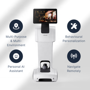 Robot humanoïde entièrement automatique Temi pour la livraison de nourriture avec navigation <span class=keywords><strong>autonome</strong></span>, contrôlé par application et recharge automatique - Product Image 5