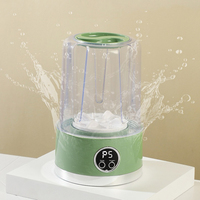 Mini machine à laver portable 1L, rechargeable par USB, pliable, drainage par gravité, pour sous-vêtements, vêtements de bébé, extérieur, hôtel, voyage, maison