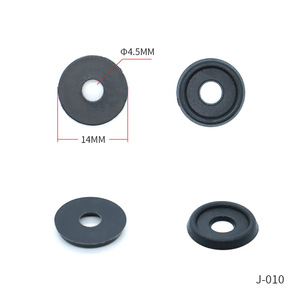 Joint plat en plastique noir, épaisseur 2 mm, isolation et étanchéité pour huiles avec attaches J-009 - Product Image 2