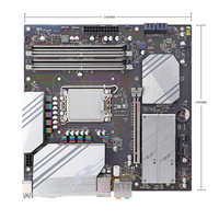 Placa Base Micro ATX Intel Z690 para PC de Escritorio, Socket LGA 1700, CPU de 12.ª Generación Core I9/i7/i5/i3, 4 DDR4, 128 GB de Memoria, M.2 SATA SSD